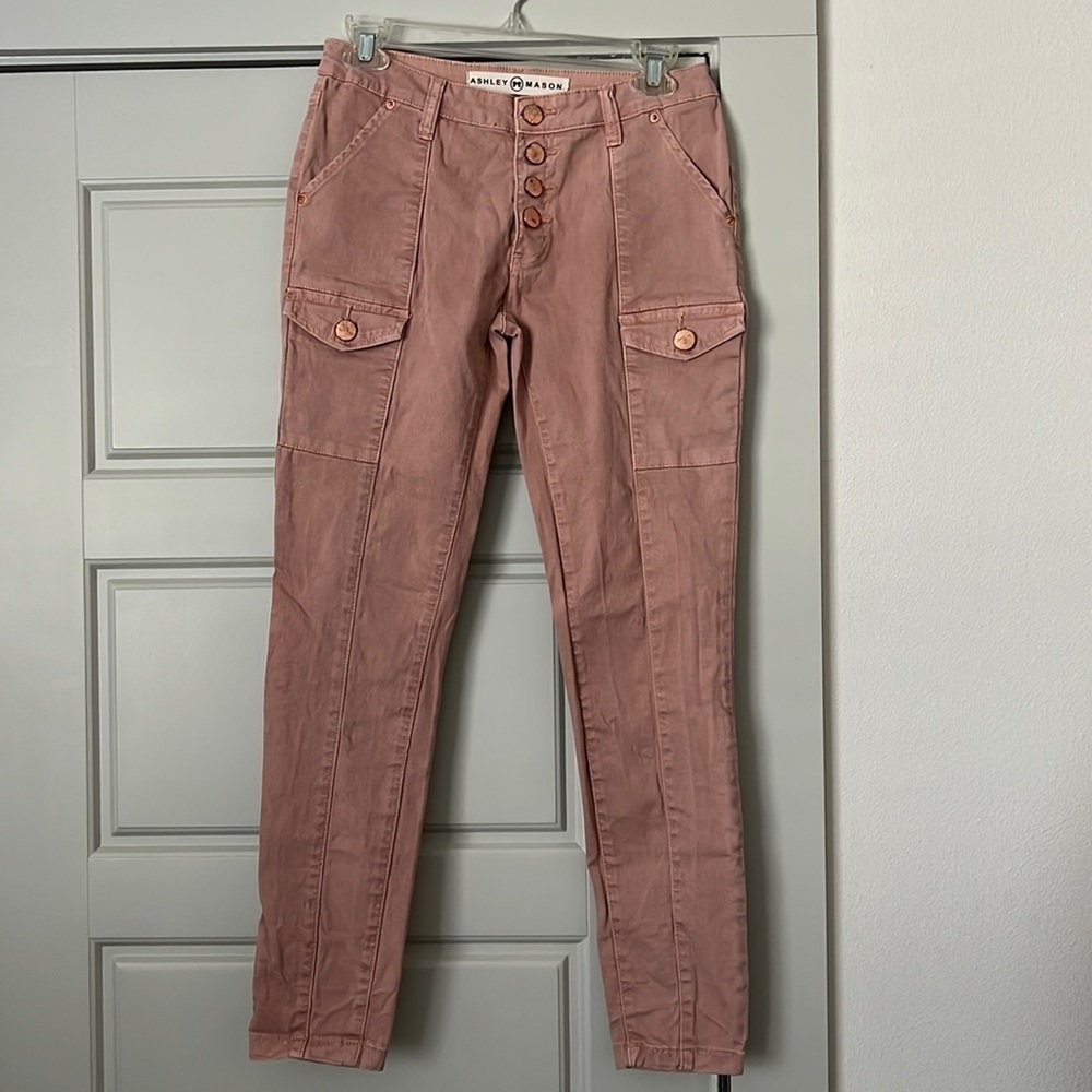 Ashley Mason skinny stretch utility pants Sz 5
